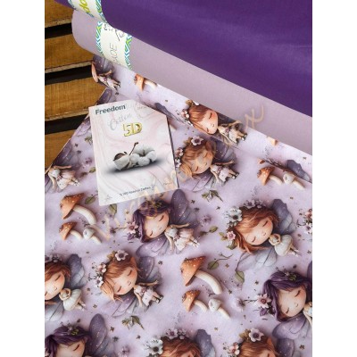 Material Satinat 5D pentru Lenjerii de Pat – Bumbac 100%, 240 cm Latime, 30 ml – Ideal pentru Constructia de Lenjerii de Pat si Decoruri Elegante flori 02